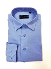 Skjorte med kontrast lyseblå